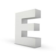 white letter E N2
