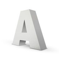 white letter A N2