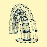 Abstract connection points and lines Graphic design N6