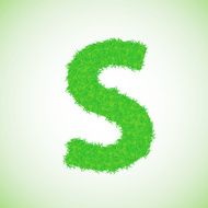 grass letter S