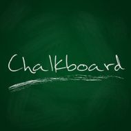 retro dark green chalkboard background with text eps10