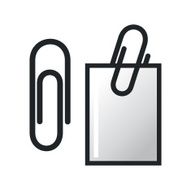 Paper clip and paper