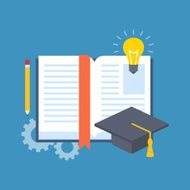 Education learning studying concept Flat design