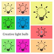 Creative light bulb idea concept business educaton sign N2