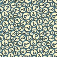 Questions Seamless pattern Vector illustration N6