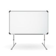 Vector empty whiteboard