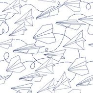 Paper planes seamless texture N3