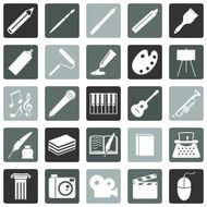 Vector Set of Art Icons N11