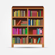 bookcase icon vector illustration