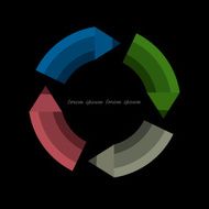 Creative design in shape pencil - variation 3