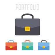 Vector briefcase icons