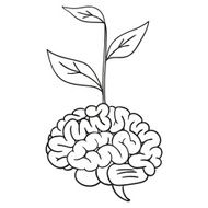 brain tree vector