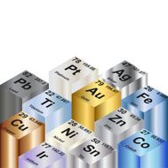 Metallic Elements Background