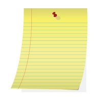 Paper pinned up