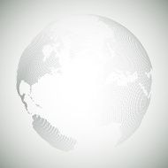Dotted world globe light design vector illustration N21