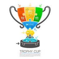 Cup winner with icons puzzle