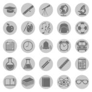 Vector Set of 25 School Icons N18