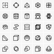 3d modelling icons