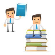 Set Of Funny Cartoon Manager N9