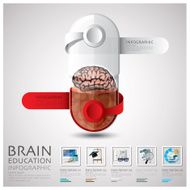 Pill Capsule Brain Education And Learning Infographic