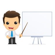 Funny Cartoon Office Worker N13