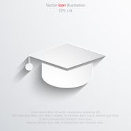 Vector academic cap web icon N8