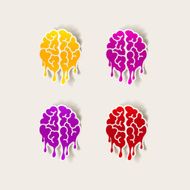 Realistic Design Element Brain Drop N37