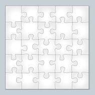 Vector jigsaw puzzle