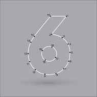 dot puzzle number 6