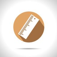Vector ruler icon Eps10 N11