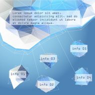 Infographics number options template N4