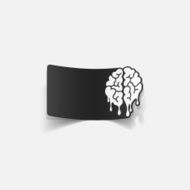 Realistic Design Element Brain Drop N39