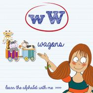 alphabet worksheet of the letter w N2