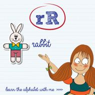 alphabet worksheet of the letter r N2