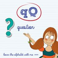 alphabet worksheet of the letter q N2
