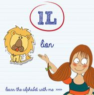alphabet worksheet of the letter l N2