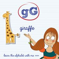 alphabet worksheet of the letter g N2
