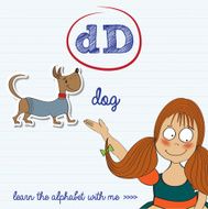alphabet worksheet of the letter d N2