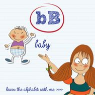 alphabet worksheet of the letter b N2
