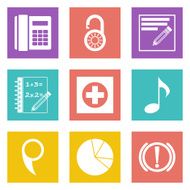 Color icons for Web Design set 36