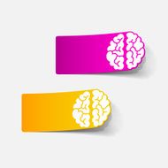 realistic design element brain N47