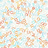 armenian alphabet texture background