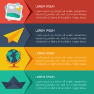 Flat Business Infographic Background N124