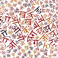 hindi alphabet background