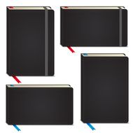 Vector sketchbooks set - horizontal vertical