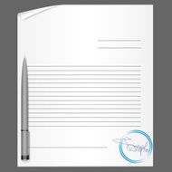 blank contract with pen