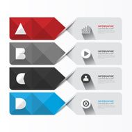 Modern Geometric Infographics Design template