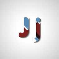 Colorful letter alphabet N644