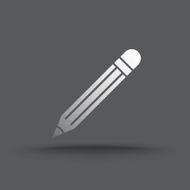 Vector of transparent pencil icon