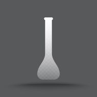 Vector of transparent chemical laboratory equipment icon N2